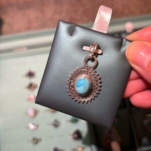 Composite Blue Mojave Turquoise Pendant